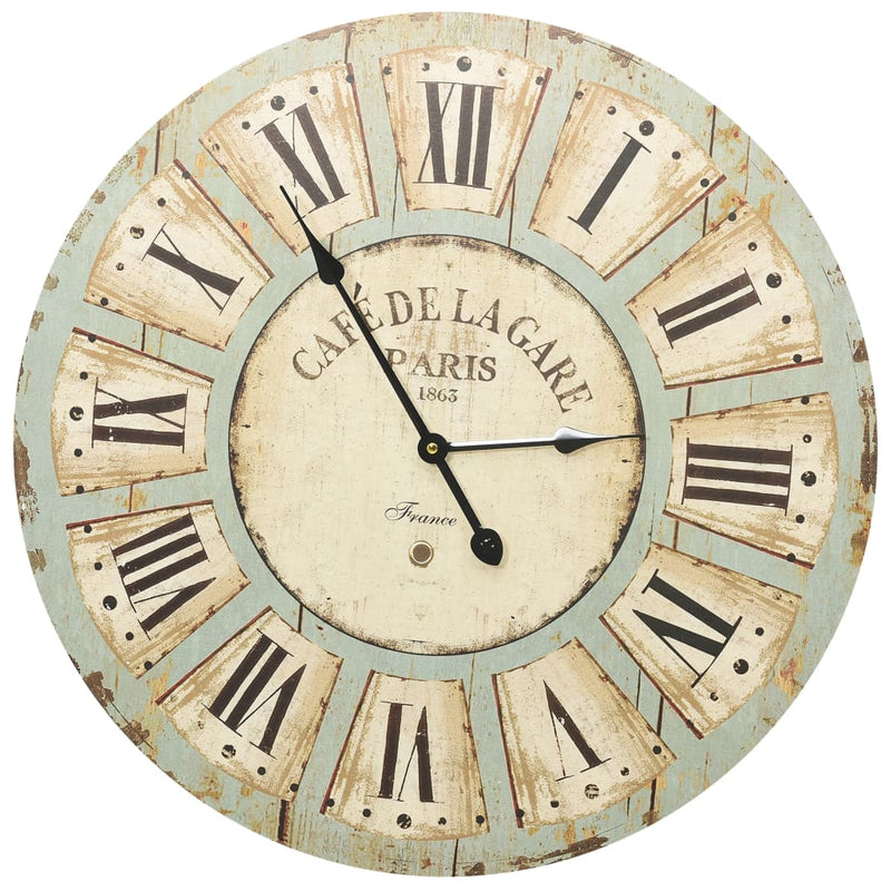 Load image into Gallery viewer, Vidaxl wandklok 60 cm mdf meerkleurig