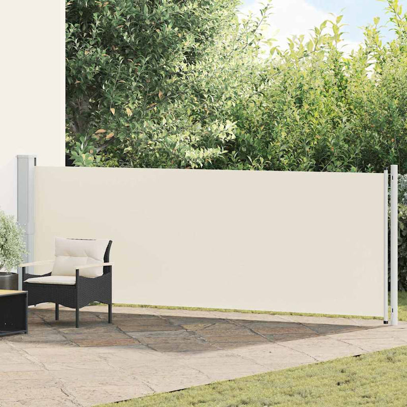 Load image into Gallery viewer, Vidaxl tuinscherm uittrekbaar 140x600 cm crème