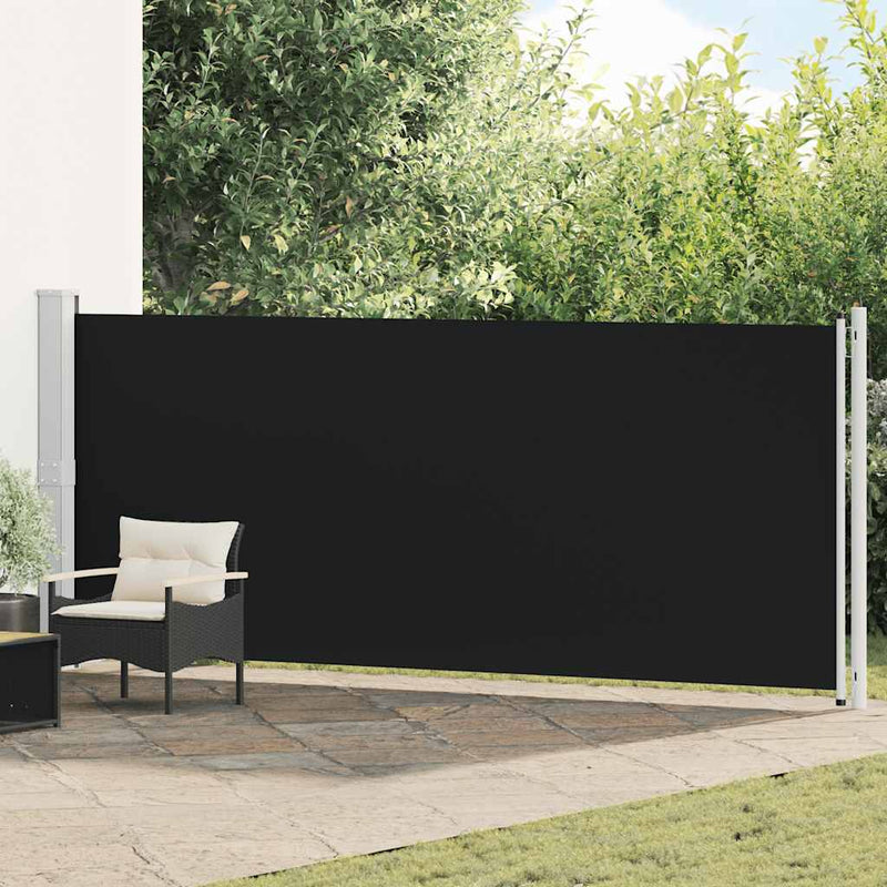 Load image into Gallery viewer, Vidaxl tuinscherm uittrekbaar 600x160 cm zwart
