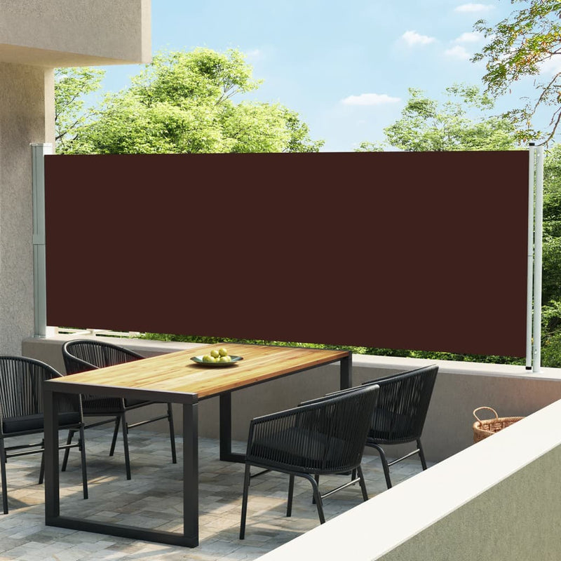 Load image into Gallery viewer, Vidaxl tuinscherm uittrekbaar 600x160 cm bruin