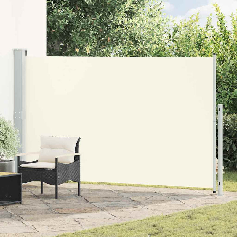 Load image into Gallery viewer, Vidaxl tuinscherm uittrekbaar 180x300 cm crèmekleurig