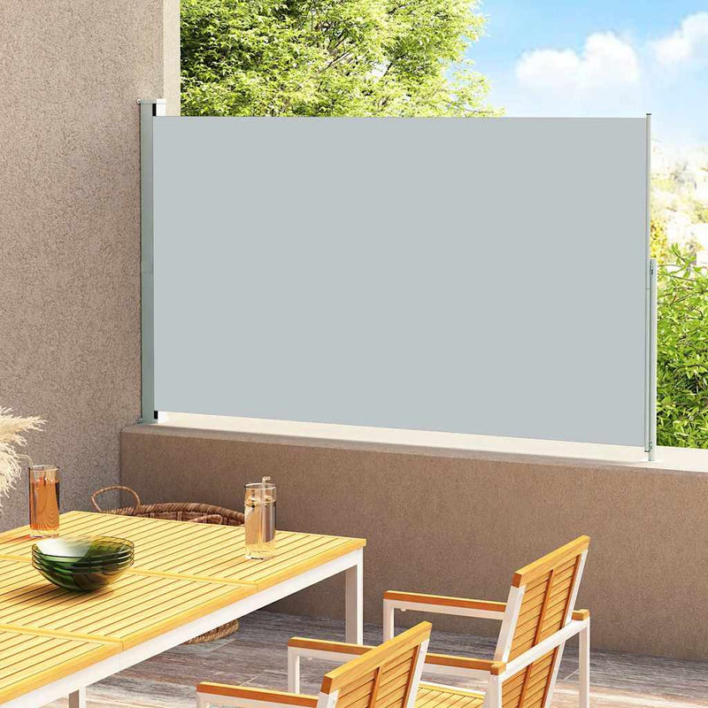 Load image into Gallery viewer, Vidaxl tuinscherm uittrekbaar 180x300 cm grijs