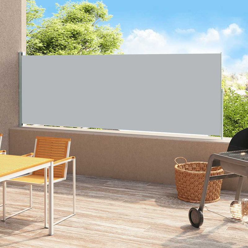 Load image into Gallery viewer, Vidaxl tuinscherm uittrekbaar 180x500 cm grijs