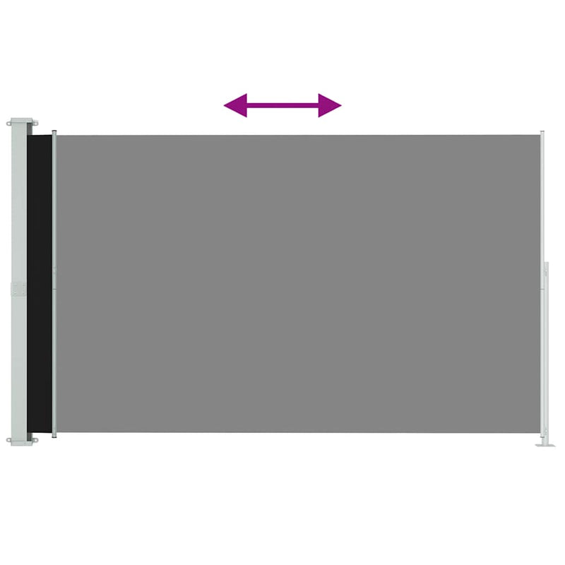 Load image into Gallery viewer, Vidaxl tuinscherm uittrekbaar 200x300 cm zwart