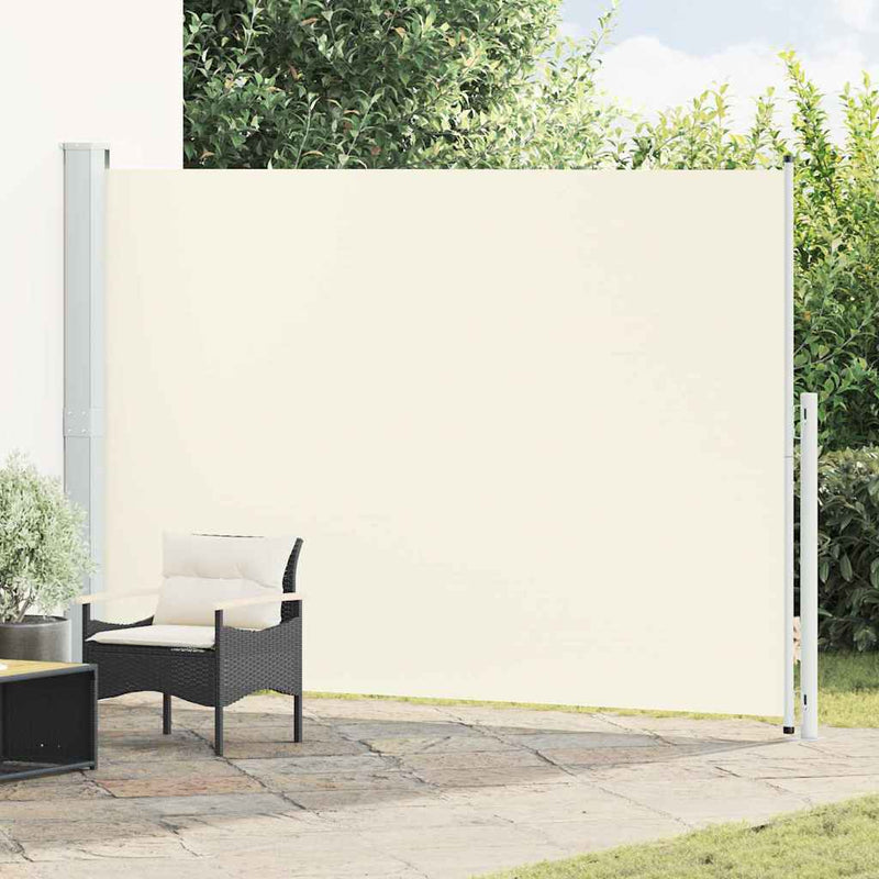 Afbeelding laden in galerijviewer, Vidaxl tuinscherm uittrekbaar 200x300 cm crème