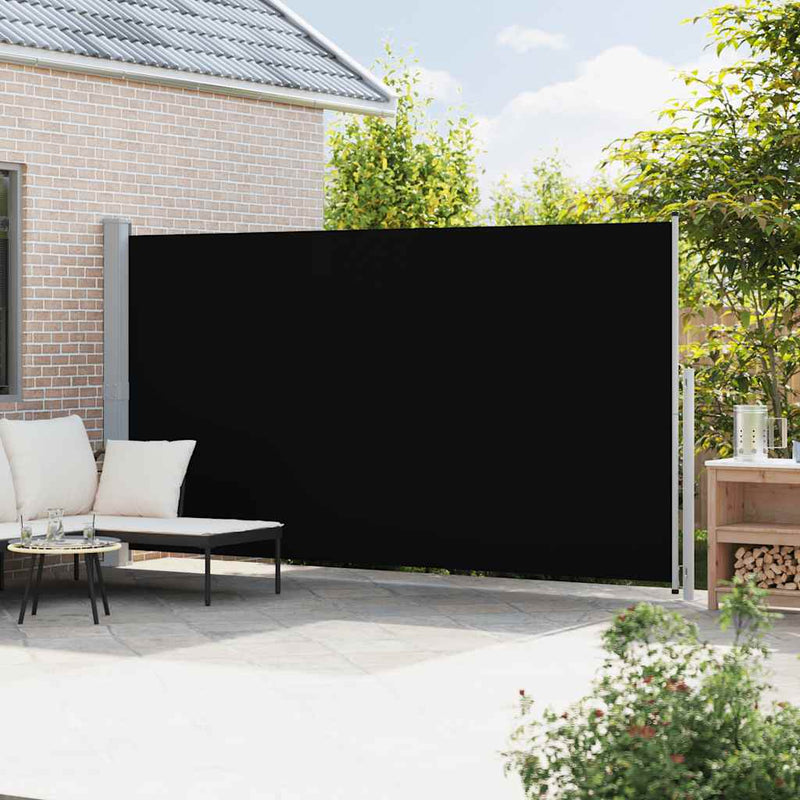 Load image into Gallery viewer, Vidaxl tuinscherm uittrekbaar 200x500 cm zwart