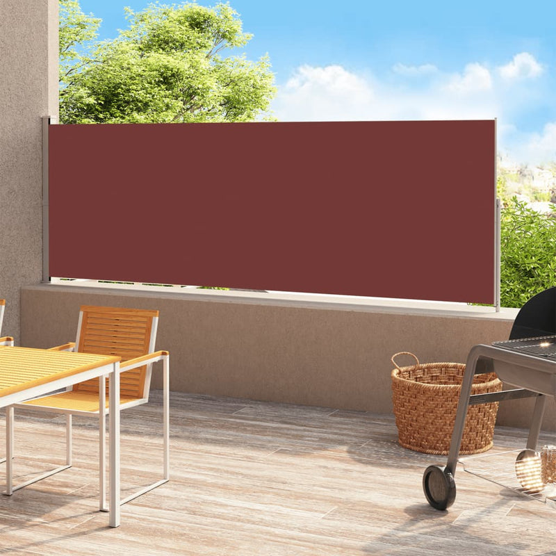 Load image into Gallery viewer, Vidaxl tuinscherm uittrekbaar 200x500 cm bruin