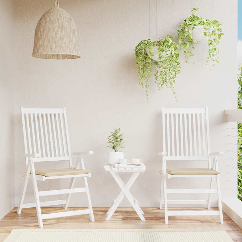 Load image into Gallery viewer, Vidaxl tuinstoelkussens 2 st 40x40x4 cm oxford stof beige
