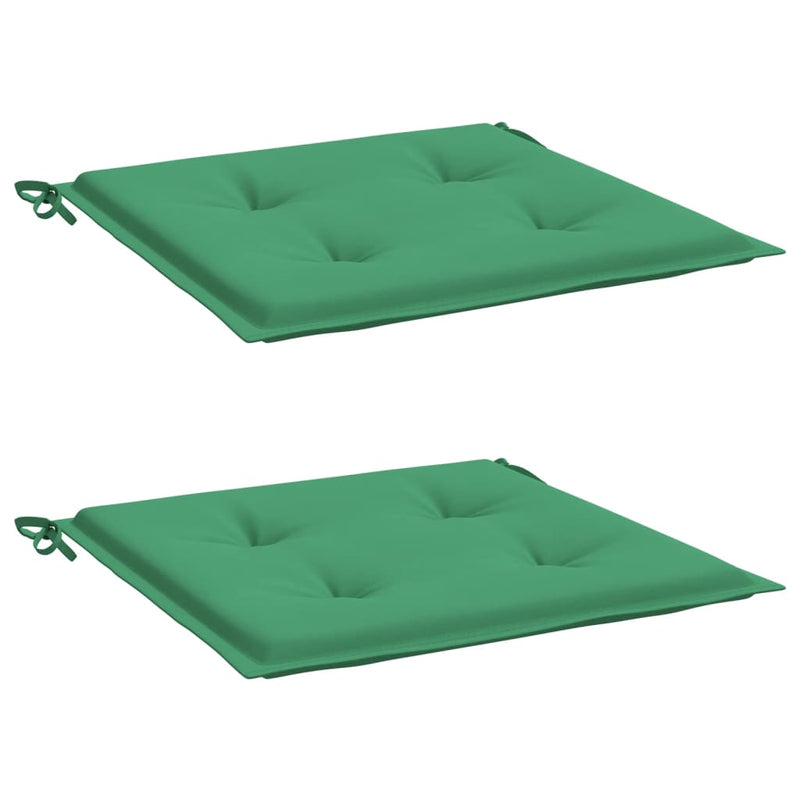 Load image into Gallery viewer, Vidaxl tuinstoelkussens 2 st 40x40x3 cm oxford stof groen