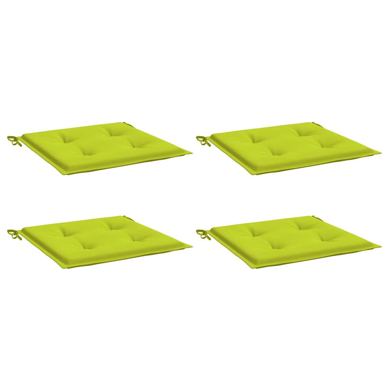 Load image into Gallery viewer, Vidaxl tuinstoelkussens 4 st 40x40x4 cm oxford stof felgroen