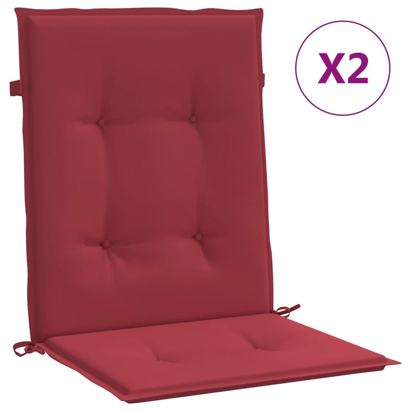 Load image into Gallery viewer, Vidaxl tuinstoelkussens 2 st 100x50x3 cm oxford stof wijnrood
