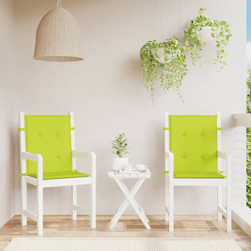 Load image into Gallery viewer, Vidaxl tuinstoelkussens 2 st 100x50x3 cm oxford stof heldergroen