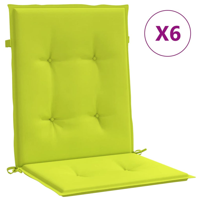 Load image into Gallery viewer, Vidaxl tuinstoelkussens 6 st 100x50x3 cm oxford stof heldergroen