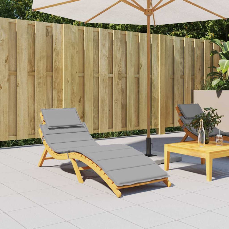 Load image into Gallery viewer, Vidaxl ligbedkussen 186x58x4 cm oxford stof grijs