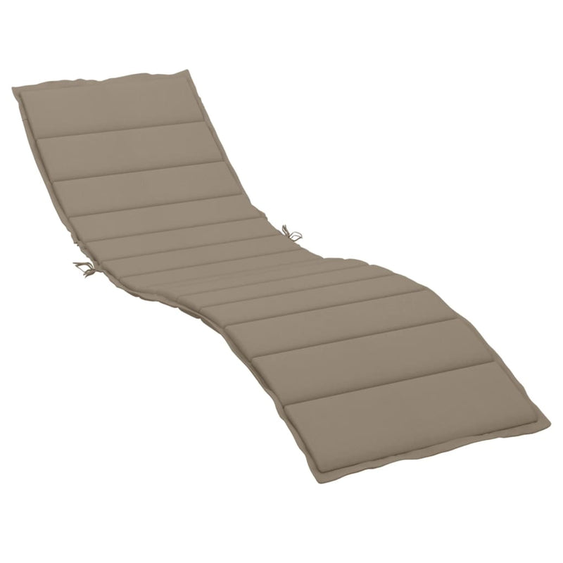 Load image into Gallery viewer, Vidaxl ligbedkussen 200x60x3 cm oxford stof taupe