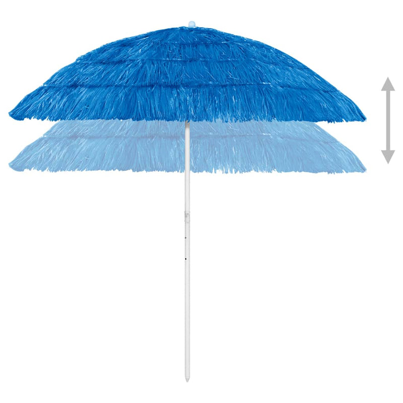 Load image into Gallery viewer, VidaXL Strandparasol Hawaï 240 cm blauw