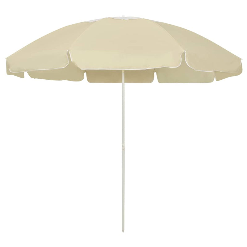 Afbeelding laden in galerijviewer, Vidaxl strandparasol 240 cm zandgeel