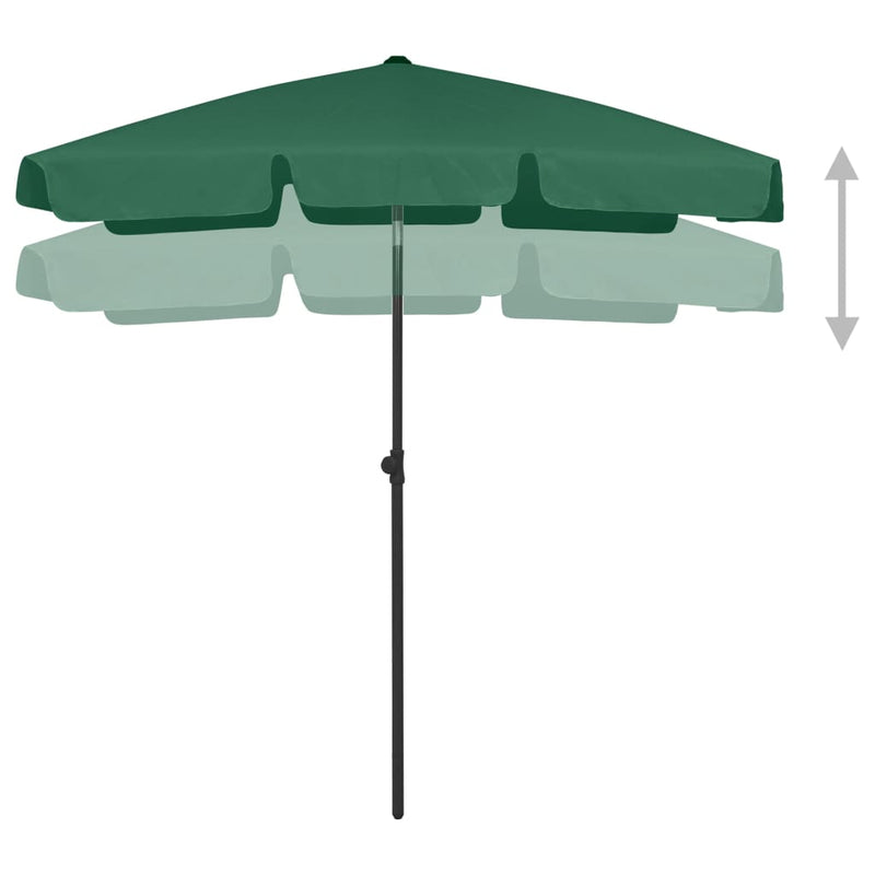 Load image into Gallery viewer, VidaXL Strandparasol 180x120 cm groen
