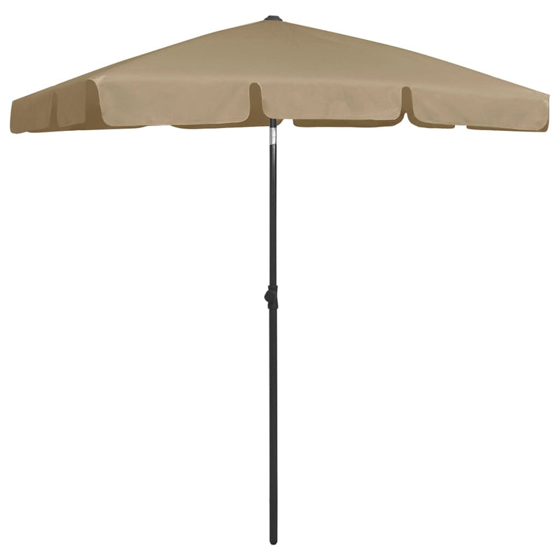 Load image into Gallery viewer, Vidaxl strandparasol 180x120 cm taupe