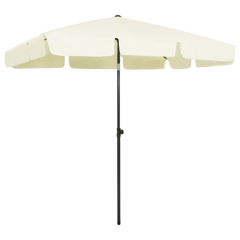 Load image into Gallery viewer, Vidaxl strandparasol 200x125 cm zandgeel