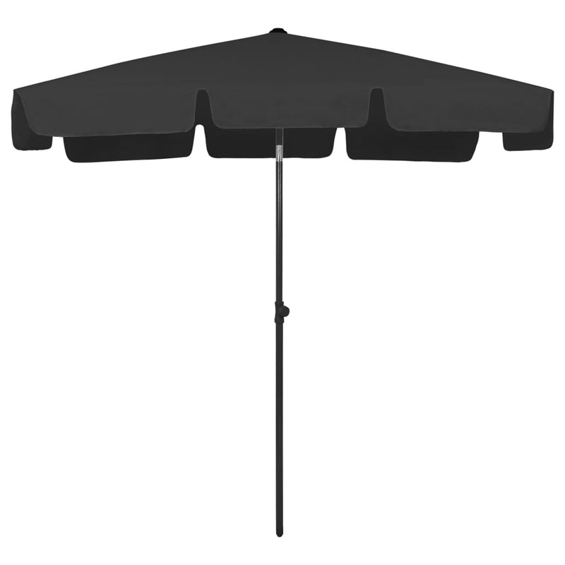 Load image into Gallery viewer, VidaXL Strandparasol 200x125 cm zwart