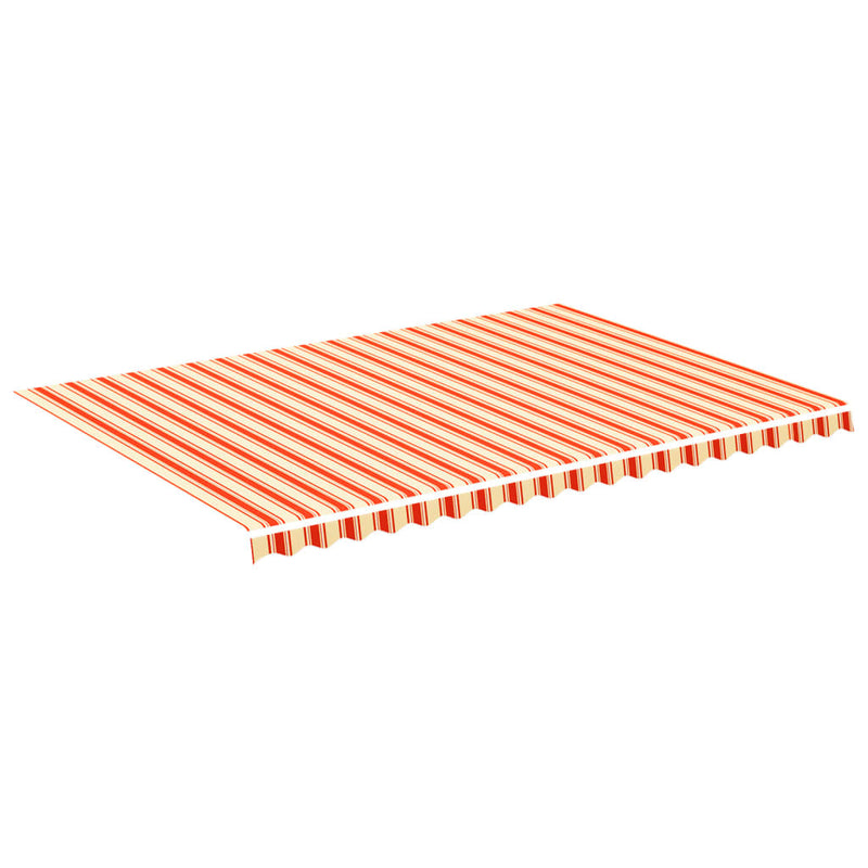 Load image into Gallery viewer, Vidaxl vervangingsdoek voor luifel 5x3,5 m geel en oranje