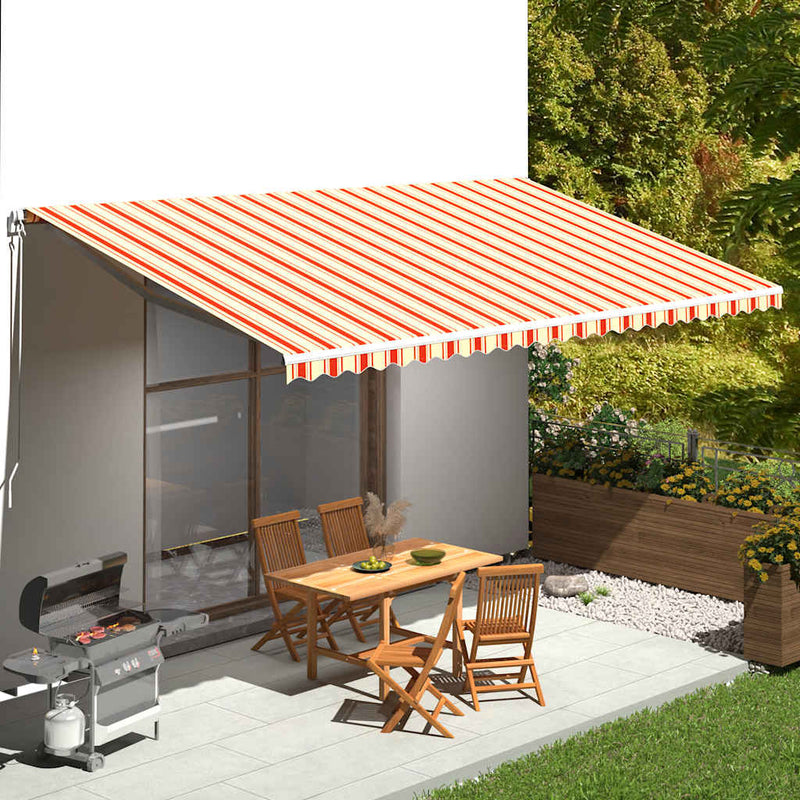 Load image into Gallery viewer, Vidaxl vervangingsdoek voor luifel 6x3 m geel en oranje
