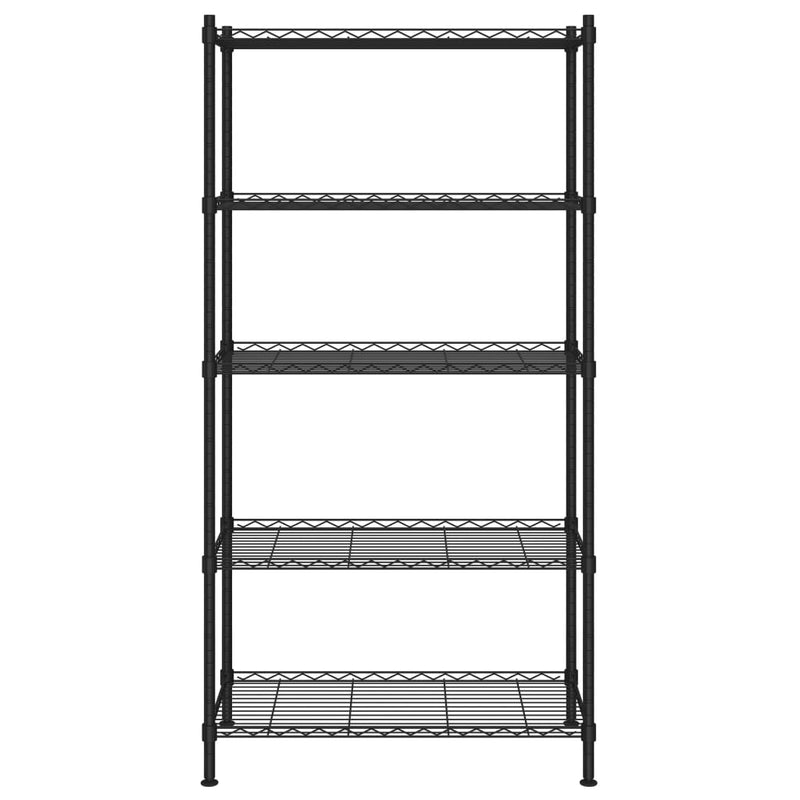 Load image into Gallery viewer, VidaXL Opbergrek 5-laags 250 kg 90x35x180 cm zwart
