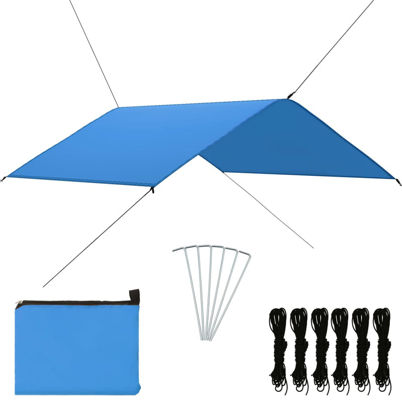 Load image into Gallery viewer, Vidaxl afdekzeil 4x4 m blauw