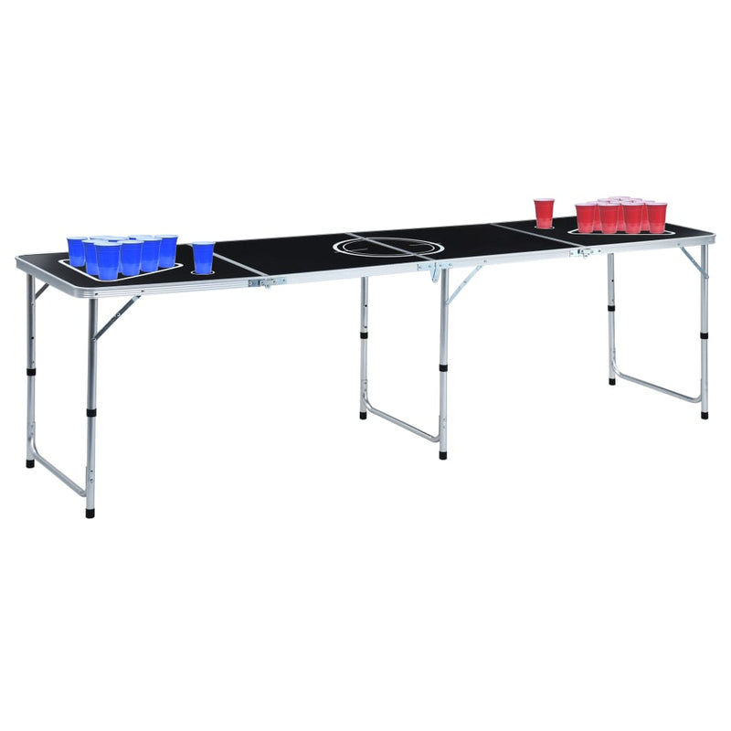 Load image into Gallery viewer, VidaXL Bierpongtafel met bekers en ballen inklapbaar 240 cm