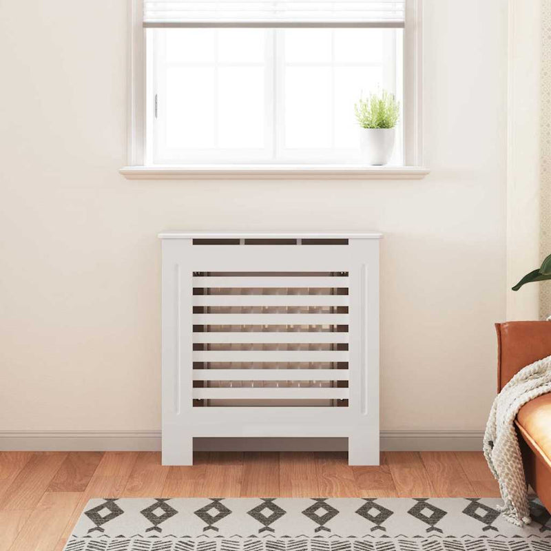 Load image into Gallery viewer, Vidaxl radiatorombouw 78 cm mdf wit
