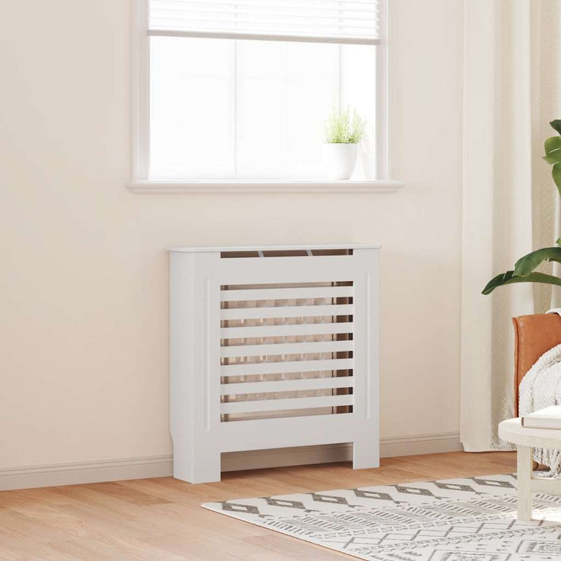 Load image into Gallery viewer, Vidaxl radiatorombouw 78 cm mdf wit