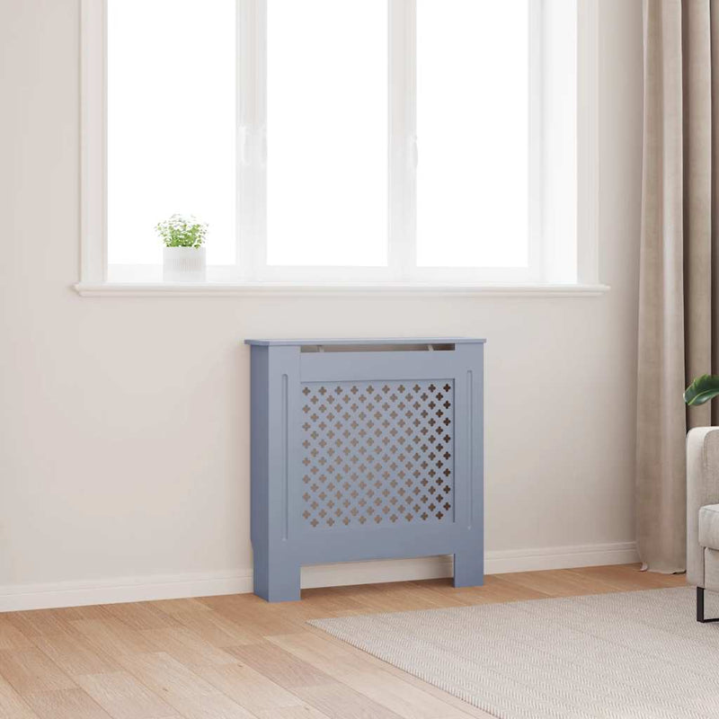 Load image into Gallery viewer, Vidaxl radiatorombouw 78 cm mdf grijs