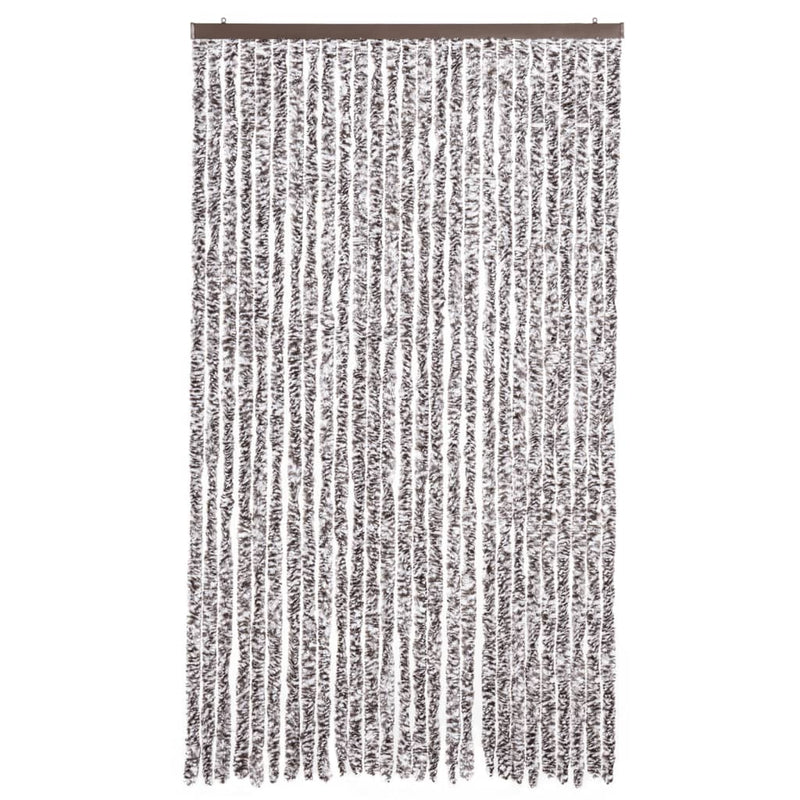 Load image into Gallery viewer, Vidaxl vliegengordijn 118x220 cm chenille bruin en beige
