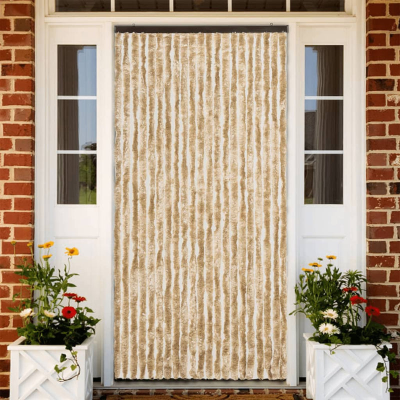 Load image into Gallery viewer, Vidaxl vliegengordijn 90x200 cm chenille beige