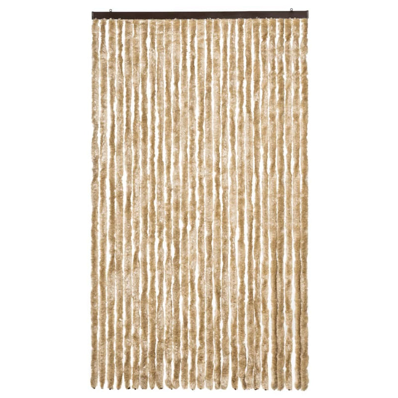 Load image into Gallery viewer, Vidaxl vliegengordijn 118x220 cm chenille beige