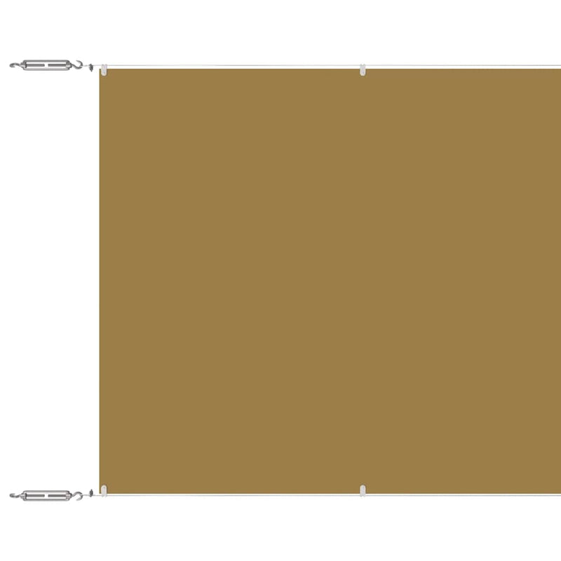 Load image into Gallery viewer, Vidaxl luifel verticaal 140x1000 cm oxford stof beige