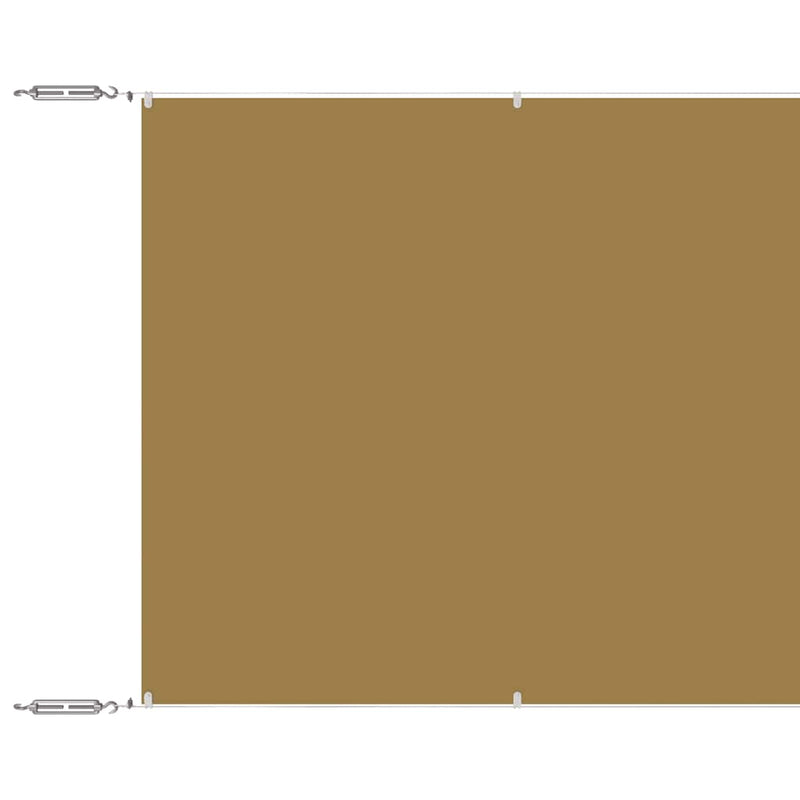 Load image into Gallery viewer, Vidaxl luifel verticaal 140x1200 cm oxford stof beige