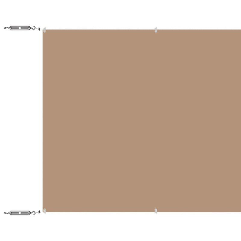 Load image into Gallery viewer, Vidaxl luifel verticaal 140x800 cm oxford stof taupe