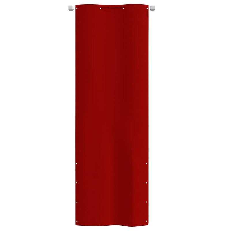 Load image into Gallery viewer, Vidaxl balkonscherm 80x240 cm oxford stof rood