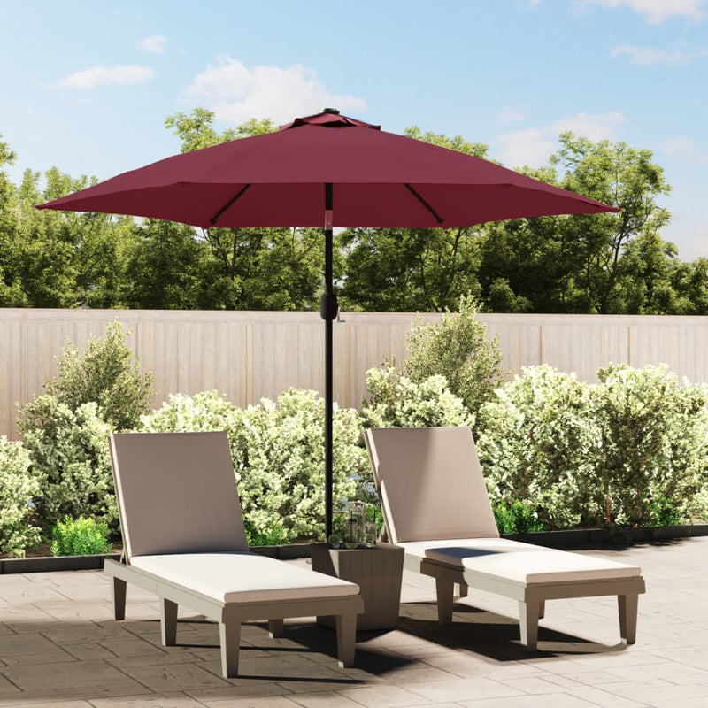 Load image into Gallery viewer, VidaXL Parasol met metalen paal 300 cm bordeauxrood