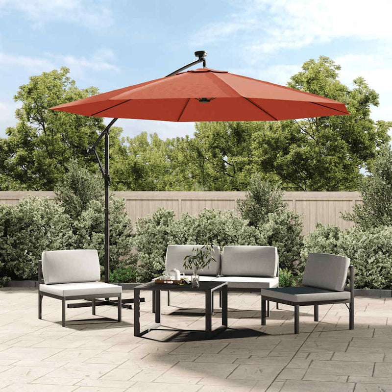 Load image into Gallery viewer, Vidaxl vervangingsdoek voor zweefparasol 350 cm terracottakleurig