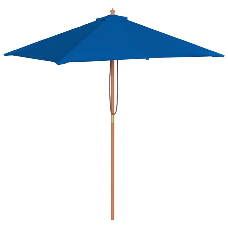 Load image into Gallery viewer, VidaXL Parasol met houten paal 150x200 cm blauw