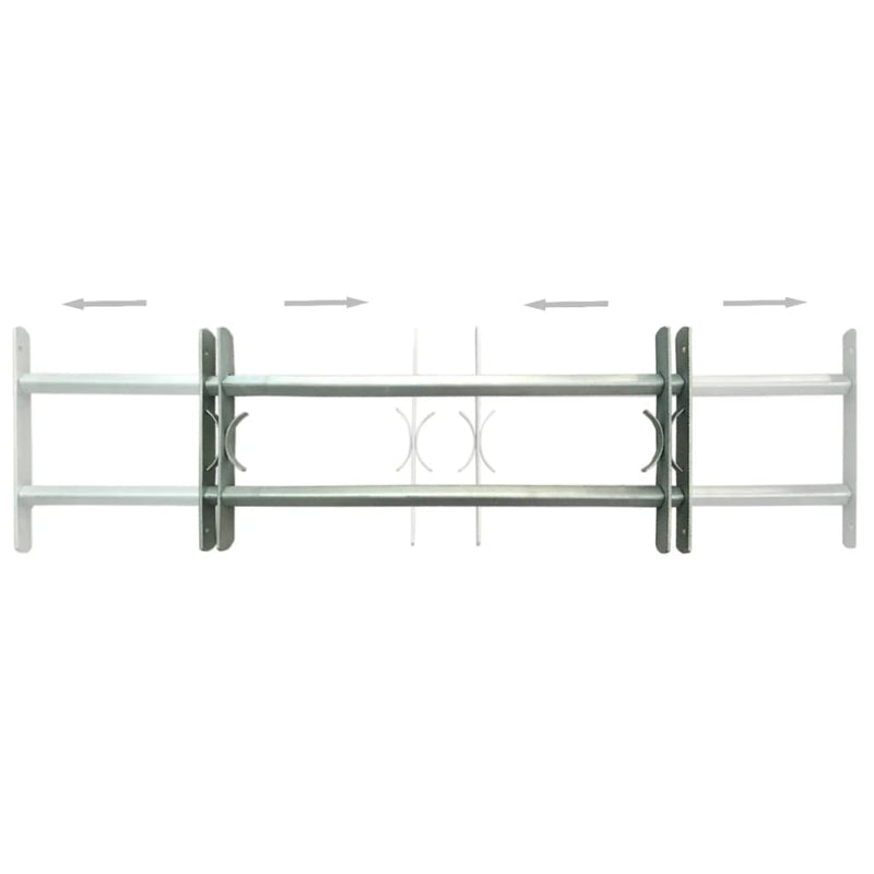 Load image into Gallery viewer, VidaXL Raambeveiligingen verstelbaar 2 st 1000-1500 mm