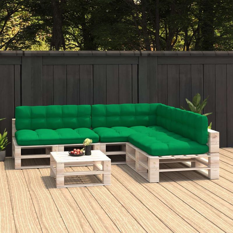 Load image into Gallery viewer, Vidaxl bankussens pallet 7 st groen