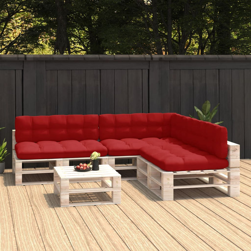 Load image into Gallery viewer, Vidaxl bankkussens pallet 7 st rood