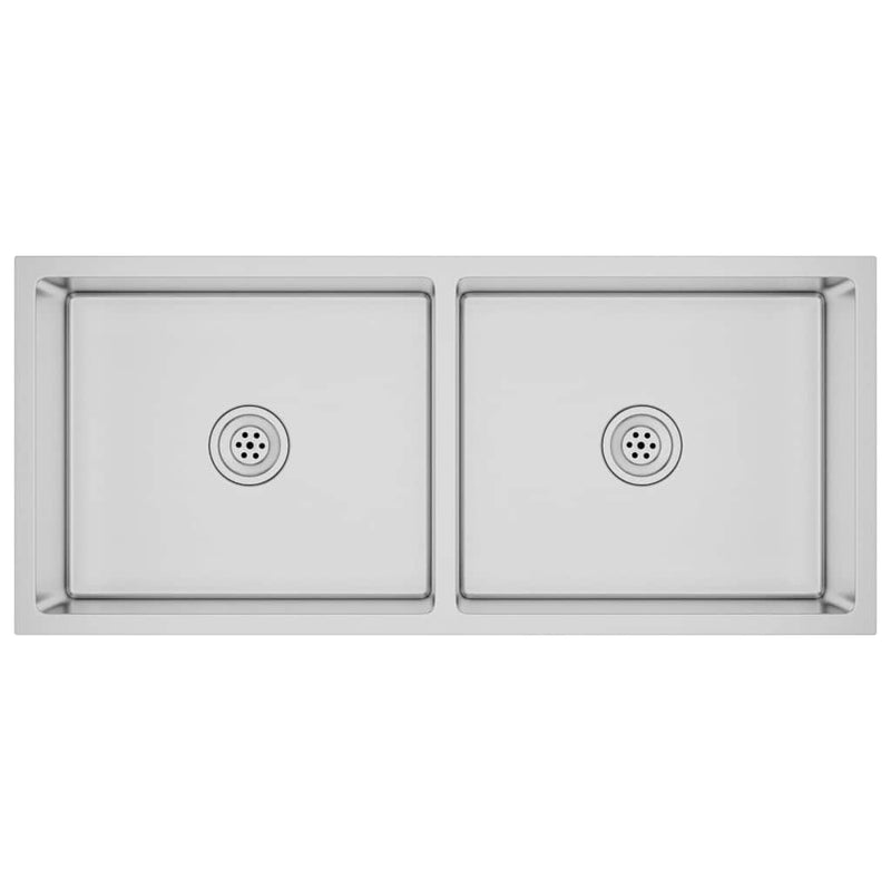 Load image into Gallery viewer, Vidaxl gootsteen handgemaakt roestvrij staal