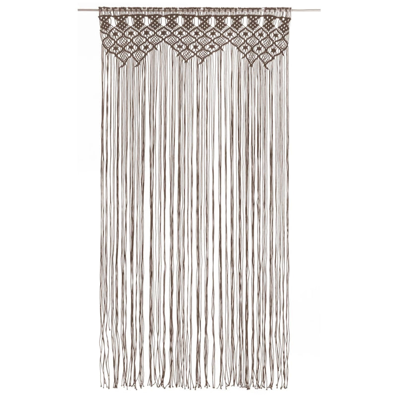 Load image into Gallery viewer, Vidaxl gordijn macramé 140x240 cm katoen taupe