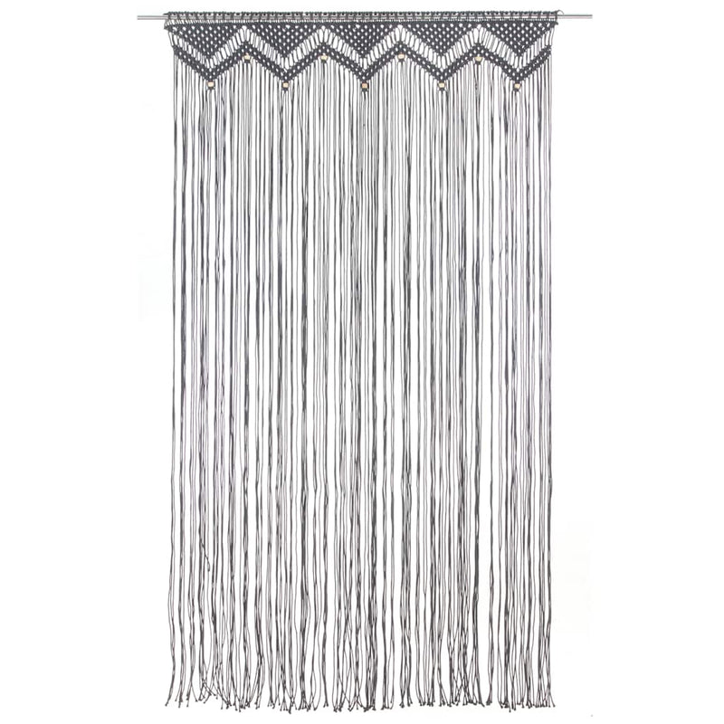 Load image into Gallery viewer, Vidaxl gordijn macramé 140x240 cm katoen antraciet