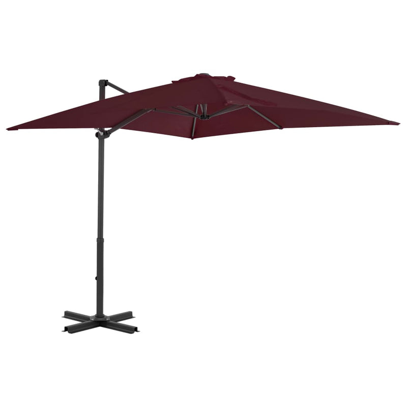 Load image into Gallery viewer, Vidaxl zweefparasol met aluminium paal 250x250 cm bordeauxrood